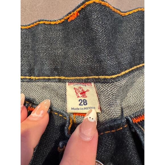 True Religion Mens Skinny Jeans Waist 28 Dark Wash Flap Pockets - Picture 3 of 3